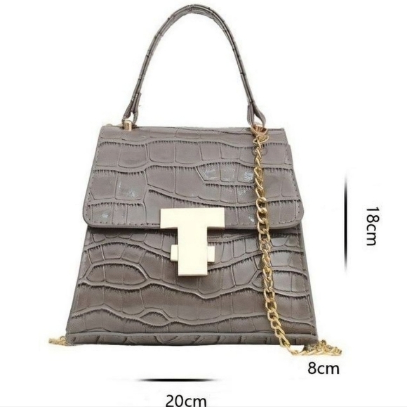 Gray Croc Purse - Picture 2 of 3